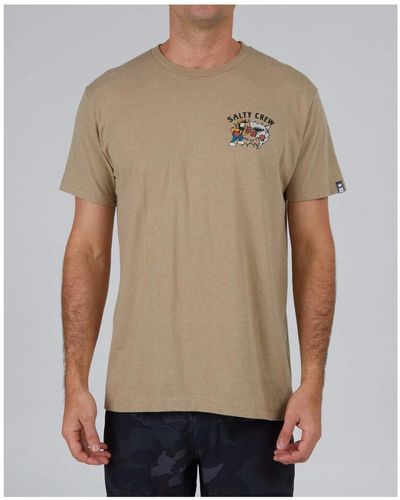 Salty Crew T-shirt - FISH FIGHT STANDARD S/S TEE - Neutre