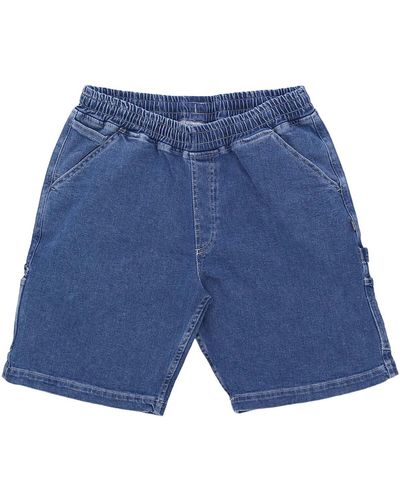 DOLLY NOIRE Short Denim Easy Carpenter Shorts - Bleu