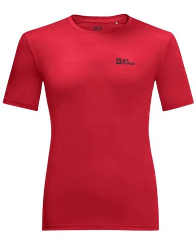 Jack Wolfskin T-shirt Tech T - Rouge