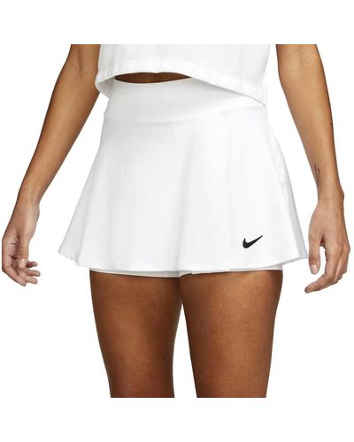 Nike Jupe de Tennis Court Dri-FIT Victory Flouncy - Blanc