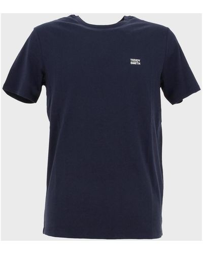 Teddy Smith T-shirt The tee 1 mc - Bleu