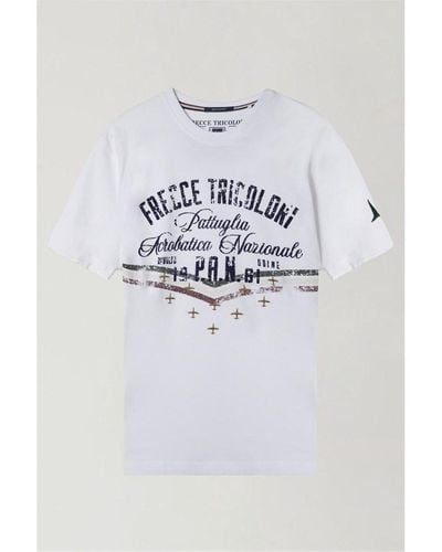 Aeronautica Militare T-shirt 241TS2216J641 T-Shirt/Polo - Blanc