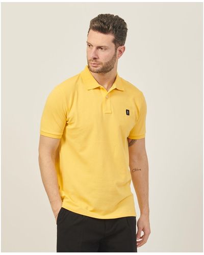 Refrigue T-shirt Polo avec patch logo - Jaune