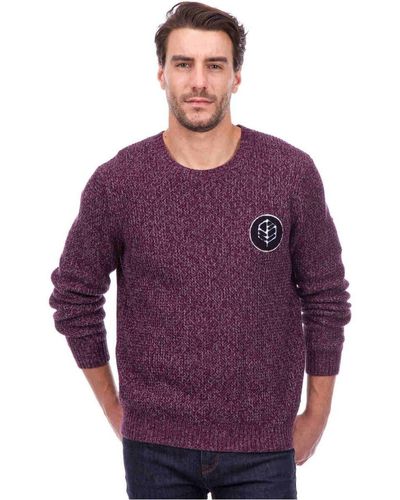 Bench Sweat-shirt C NECK WITH BADGE - Violet