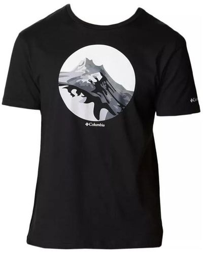 Columbia T-shirt GRAPHIC PATH LAKE II - Noir