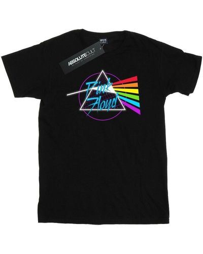 Pink Floyd T-shirt Neon Darkside - Noir