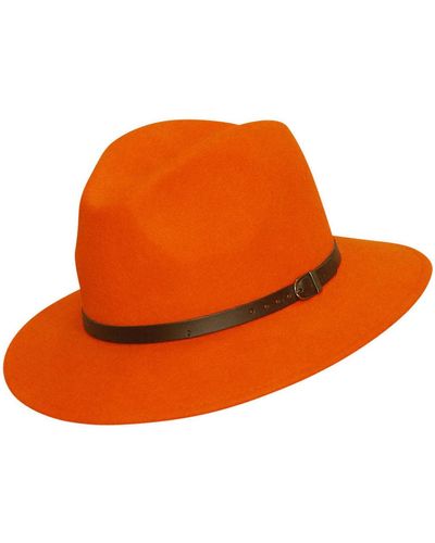 Chapeau-Tendance Chapeau Chapeau borsalino laine COSTA T56 - Orange