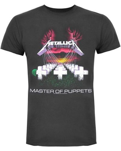 Amplified T-shirt Master Of Puppets - Gris