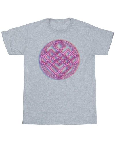 Marvel T-shirt Shang-Chi And The Legend Of The Ten Rings Neon Icon - Violet