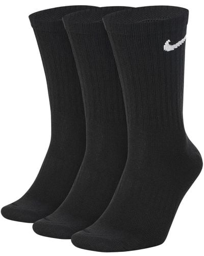 Nike Cushion Quarter Pack de 3 paires de chaussettes trois-quarts pour homme - Noir