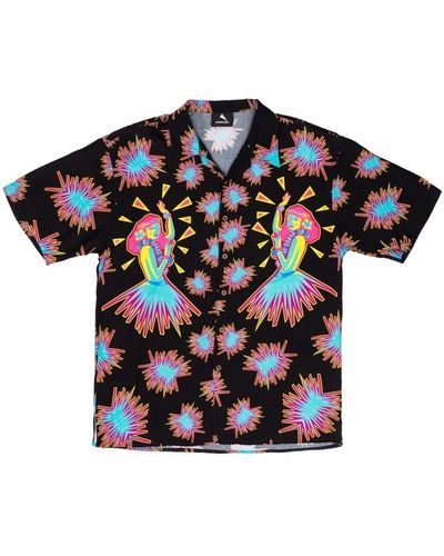 Mauna Kea T-shirt Chemise Hula de bowling - Noir