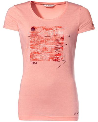 Vaude Chemise Women's Skomer Print T-Shirt II - Rose
