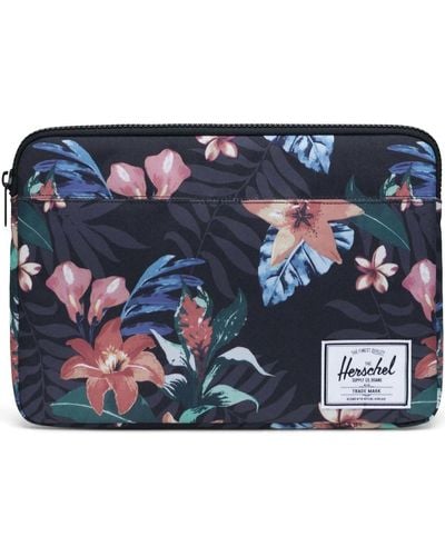 Herschel Supply Co. Sac ordinateur Anchor Sleeve for MacBook Summer Floral Black - 04 - Bleu