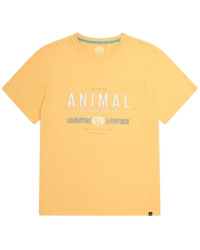 Animal T-shirt Jacob - Jaune