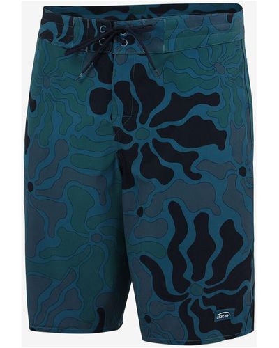 Oxbow Maillots de bain Boardshort stretch imprimé camo BAKAIRI - Bleu