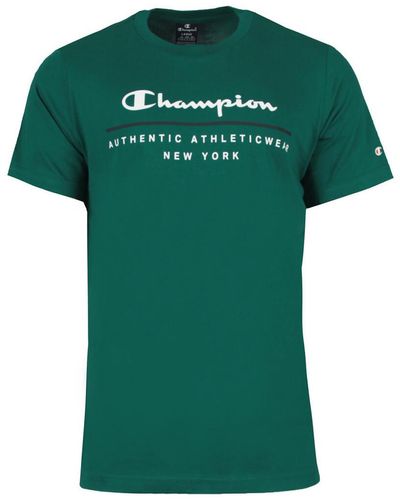 Champion Polo Crewneck T-Shirt graphic - Vert