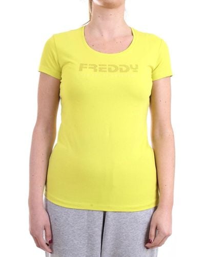 Freddy T-shirt S1WBCT1 T-Shirt/Polo Jaune
