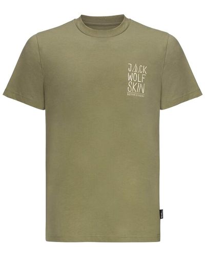 Jack Wolfskin T-shirt 1809791_4511 - Vert