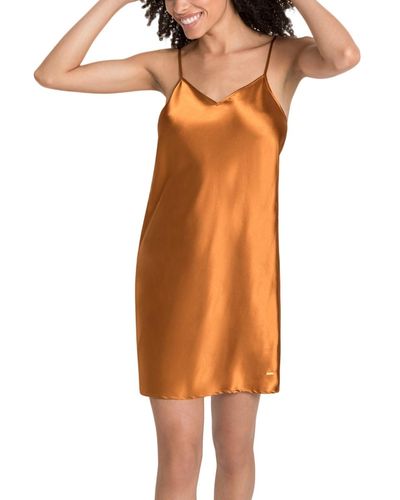Lascana Pyjamas / Chemises de nuit Nuisette fines bretelles Zusatz - Orange