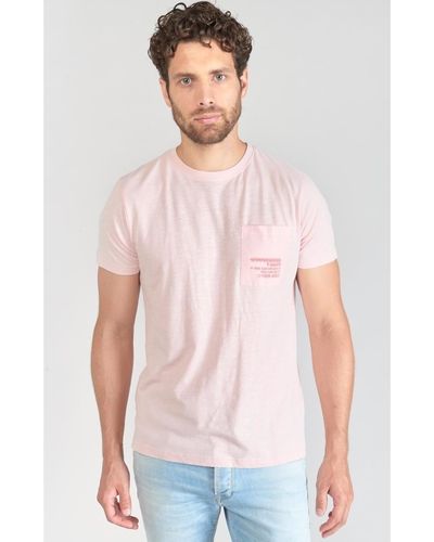 Le Temps Des Cerises T-shirt T-shirt brezol rose clair - Blanc