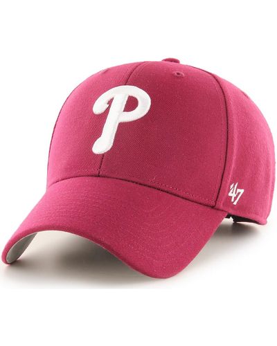 '47 Casquette 47 CAP MLB PHILADELPHIA PHILLIES MVP CARDINAL - Rose