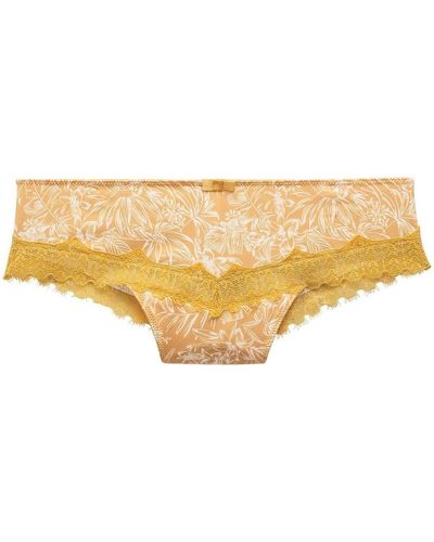 Pommpoire Shorties & boxers Shorty string jaune Pamoison