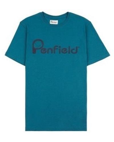 Penfield T-shirt T-shirt Bear chest print - Bleu