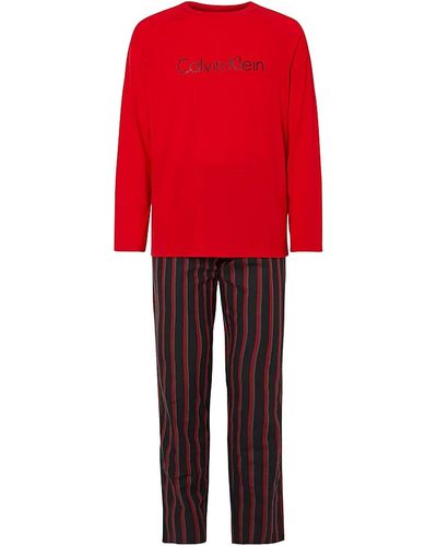 Calvin Klein Pyjamas / Chemises de nuit Pyjama long, ensemble - Rouge