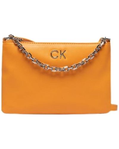 Calvin Klein Sac à main Sac A main Ref 56100 Orange 22*14*2