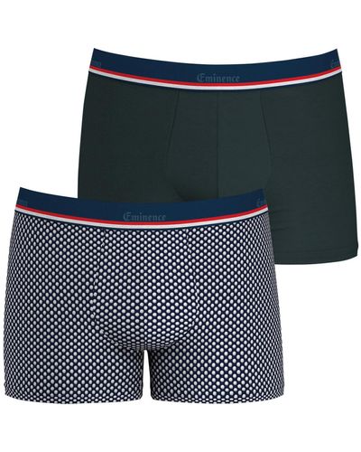 EMINENCE Boxers Boxers coton, lot de 2 - Bleu