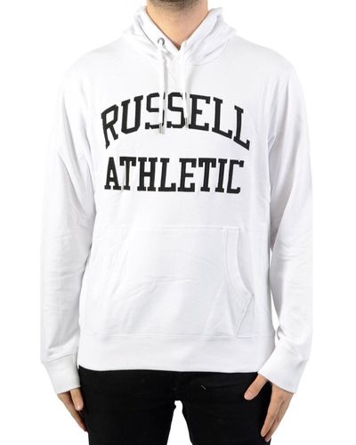 Russell Sweat-shirt Sweat à Capuche Iconic Tackle Twill Hoody - Blanc