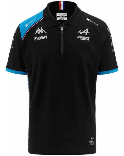 Kappa T-shirt Polo Acrem BWT Alpine F1 Team 2023 Noir