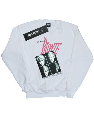 David Bowie Sweat-shirt Serious Moonlight Tour 83 - Blanc