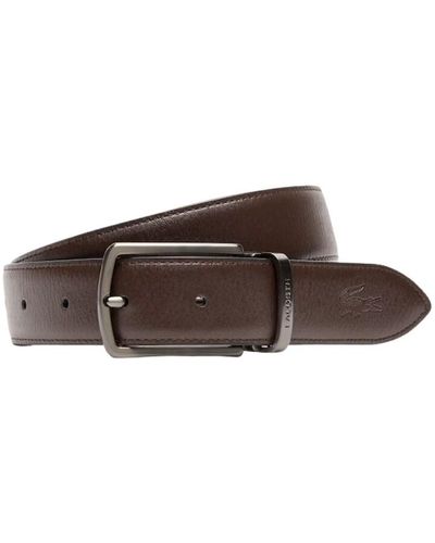 Lacoste Ceinture Ceinture en cuir réversible ref 5107 - Marron