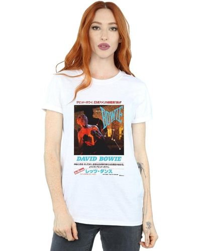 David Bowie T-shirt Asian Poster - Blanc