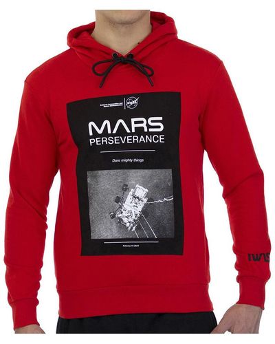 NASA Sweat-shirt -MARS02H - Rouge