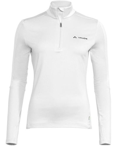 Vaude Sweat-shirt Women's Livigno Halfzip II - Blanc