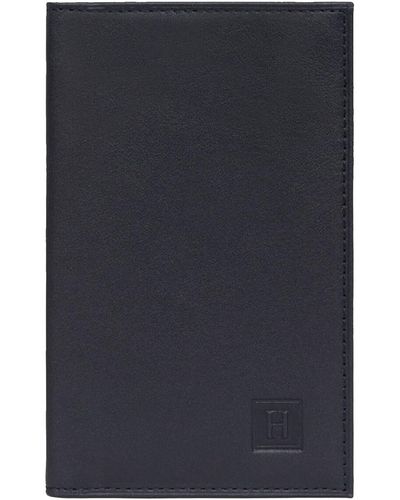 Hexagona Portefeuille Porte-papiers en cuir Ref 54137 Noir 14*9*1.5 - Bleu