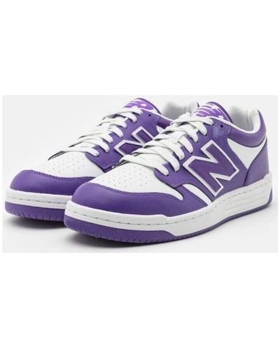 New Balance Baskets BB480LWD-WHITE/PURPLE - Violet