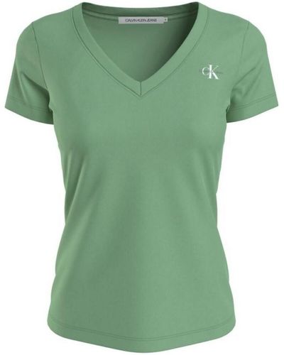 Calvin Klein T-shirt T shirt Ref 59440 Vert