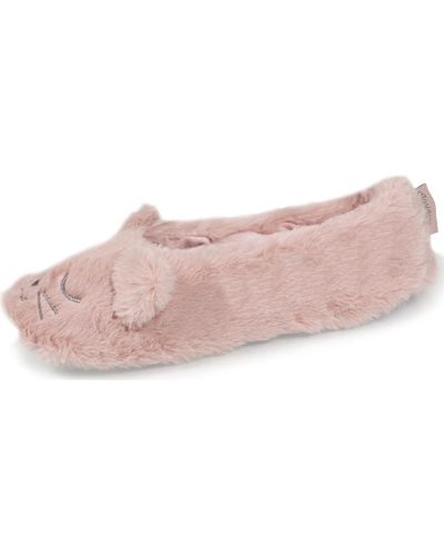 Isotoner Chaussons Chaussons extra-light Ballerines - Rose