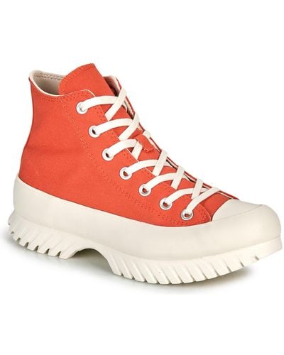 Converse Baskets montantes CHUCK TAYLOR ALL STAR LUGGED 2.0 PLATFORM SEASONAL COLOR - Rouge