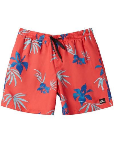 Quiksilver Maillots de bain Everyday Mix Volley 15"" - Rouge