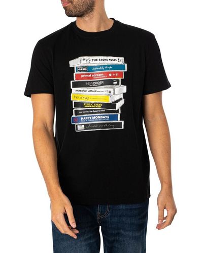 Weekend Offender T-shirt Cassettes T-shirt graphique - Noir