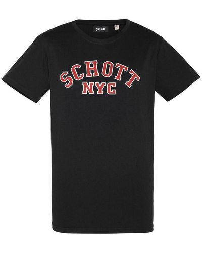 Schott Nyc T-shirt TSCREW19A - Noir