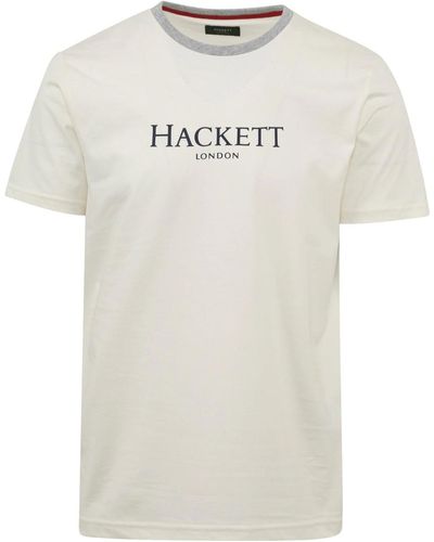 Hackett T-shirt T-Shirt Logo Ecru - Blanc