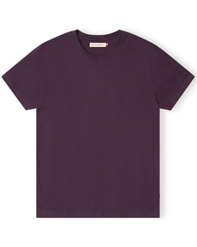Revolution T-shirt T-Shirt Regular 1051 - Purple Melange - Violet