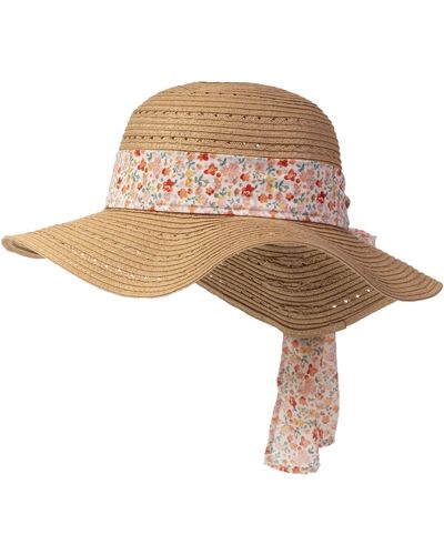 Isotoner Chapeau Chapeau foulard fleurs - Neutre