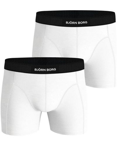 Björn Borg Caleçons Boxer-shorts Lot de 2 Premium Blanche