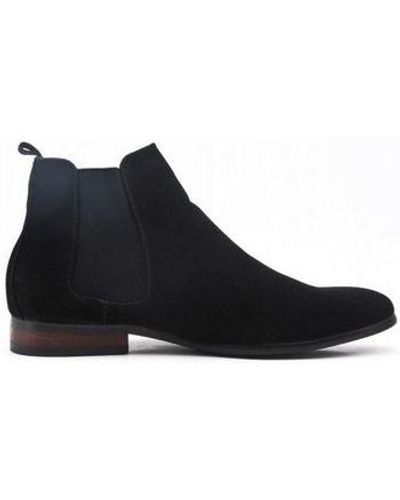 Uomo Design Boots Bottines en suédine noir